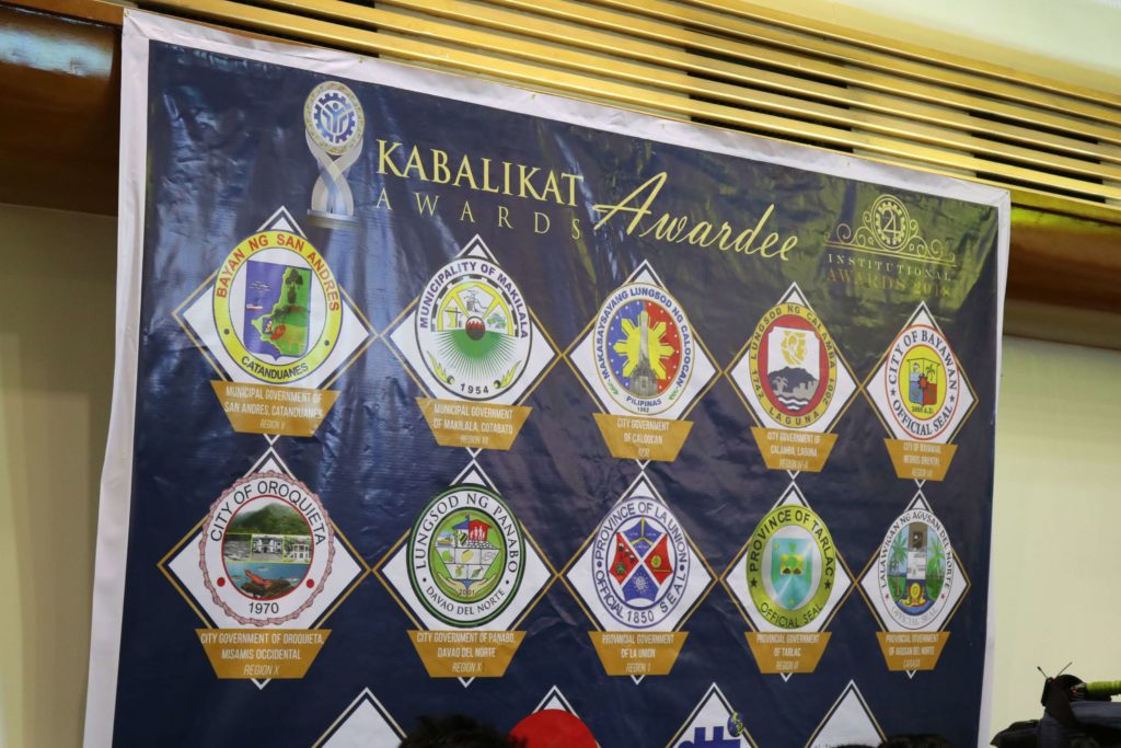 Tarlac Provincial Government Wins 2018 TESDA National Kabalikat Award