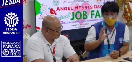 TESDA Tarlac joined the "Angels Hearts Day Virtual Job Fair with the Theme “Trabaho Negosyo At Kabuhayan Para Sa Mamayang Tarlaqueño"